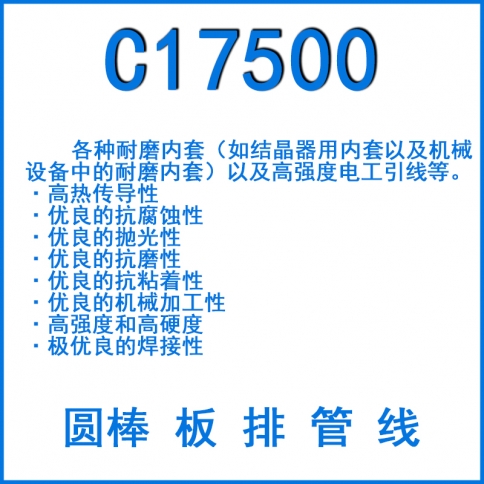 C17500鈹鈷銅